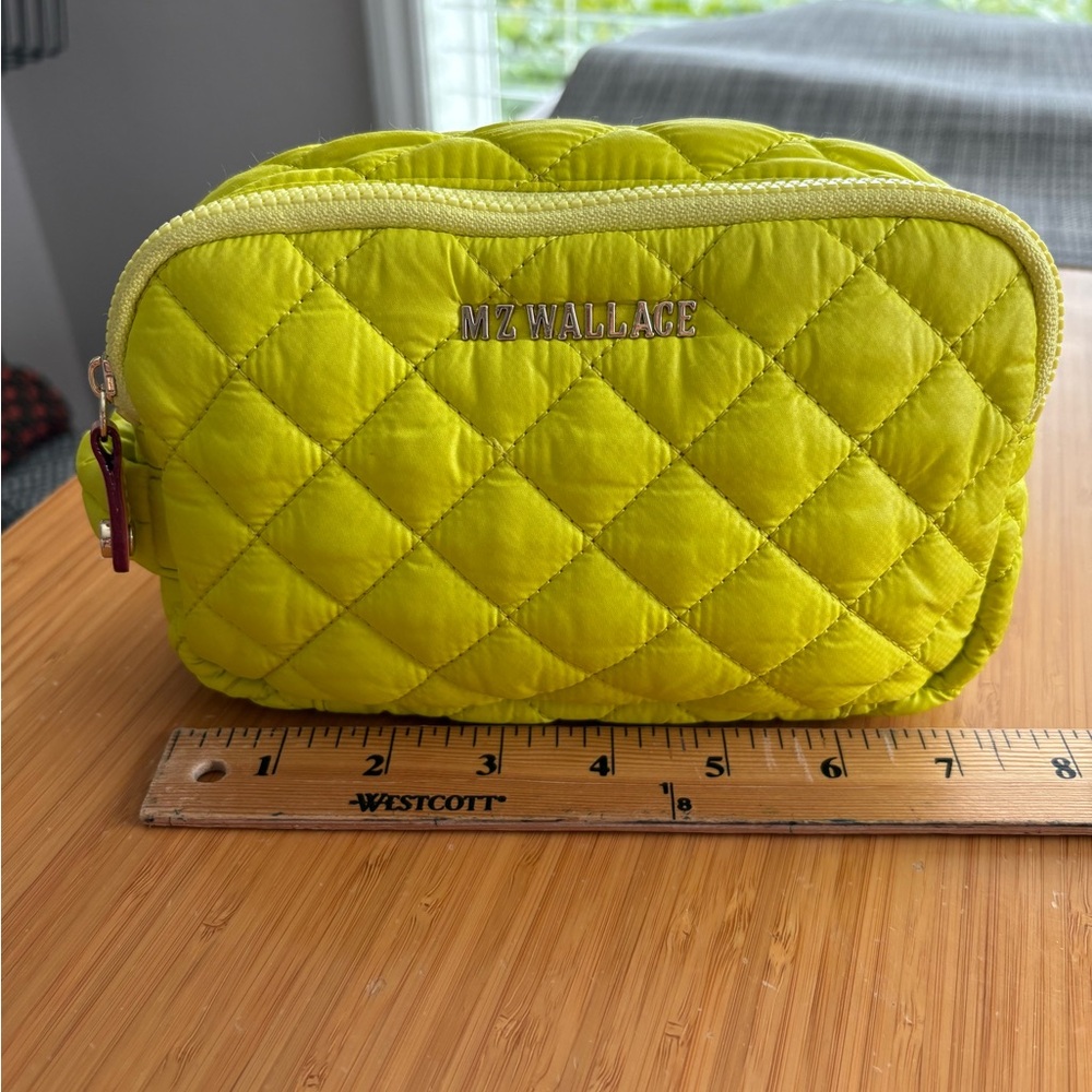 MZ Wallace neon yellow pouch